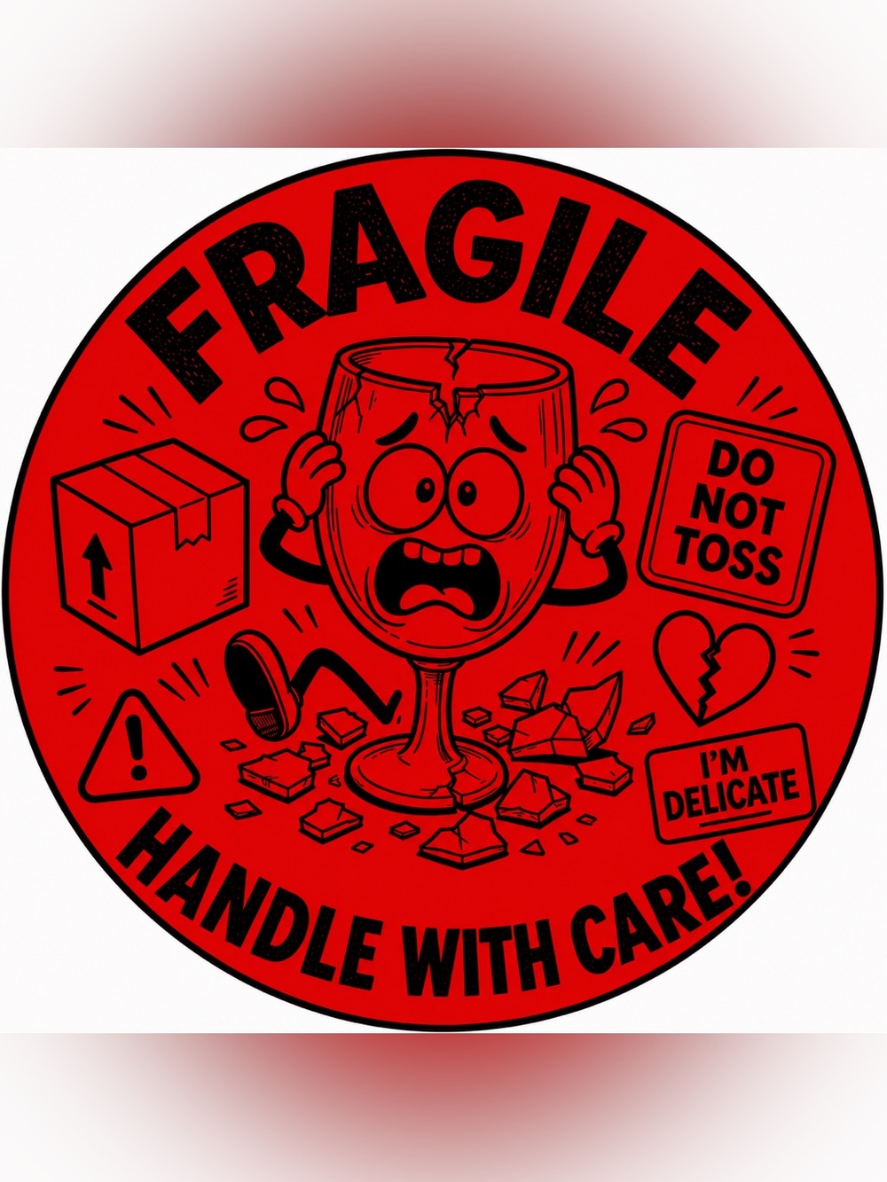 BUY NOW 100 Fragile Stickers